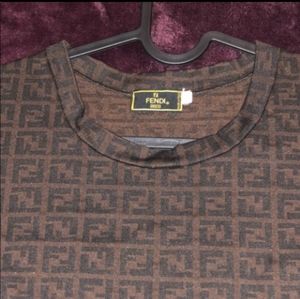 Fendi Zucca Logo Tank Top